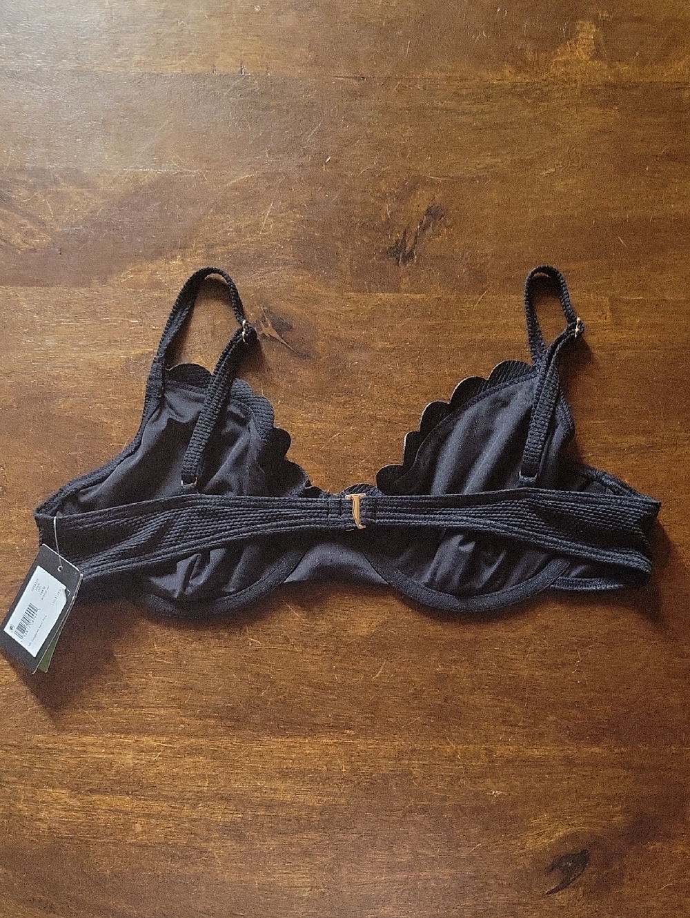 NWT Kate Spade New York Pique Solids Underwire Bikini Top XL - Picture 3 of 4
